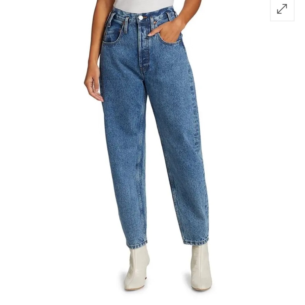 NWT Re/Done Peg Leg high rise jeans size 31
